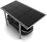 Ximax Solarcarport Linea Typ 80, 555,8 x 272,6 cm Edelstahl-Look 64 kg/m&sup2;