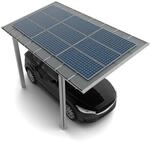 Ximax Solarcarport Linea Typ 80, 495,4 x 272,6 cm Edelstahl-Look 64 kg/m&sup2;