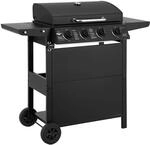 El Fuego Gasgrill San Jose mit 4 Brenner 114 cm x 101,5 cm x 51 cm