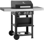 Taino Wabaya 3+0 Gasgrill Grillwagen 3 Brenner Sear-Burner Schwarz Matt