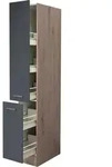 Flex-Well Exclusiv K&uuml;chen-Apothekerhochschrank Morena 30 cm Basaltgr. - San...