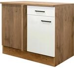 Flex-Well Exclusiv K&uuml;chen-Eck-Unterschrank Vintea 110x60cm Magnolie-Lancelot...