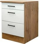 Flex-Well Exclusiv K&uuml;chen-Auszugsunterschrank Vintea 60cm Magnolie-Lancelot Oak