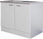 Flex-Well Classic K&uuml;chen-Sp&uuml;lenunterschrank Wito 100 cm Wei&szlig;