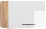 Vicco H&auml;ngeschrank Fame-Line Wei&szlig; Hochglanz/Goldkraft Eiche 60 cm Flach