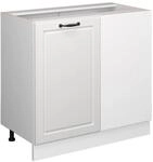 Vicco Eckunterschrank R-Line Wei&szlig; Landhaus/Wei&szlig; 86 cm ohne Arbeitsplatte