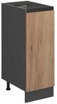 Vicco Apothekerschrank R-Line Goldkraft Eiche/Anthrazit 30 cm J-Shape ohne