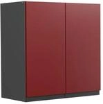 Vicco H&auml;ngeschrank R-Line H&auml;ngender K&uuml;chenschrank Rot/Anthrazit 60 cm J-Shape