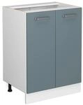 Vicco K&uuml;chenunterschrank R-Line Blau-Grau/Wei&szlig; 60 cm ohne Arbeitsplatte