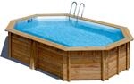 Gre Echtholzpool Canelle 2 Oval 535 x 335 x 117 cm