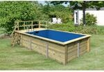 Karibu Pool Gr. 3 inkl. Terrasse KDI Innenh&uuml;lle Blau