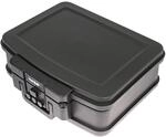 HMF 250437 Feuerfeste Wasserdichte Dokumentenbox Zahlenschloss DIN A4 44 x 16 x 33 cm