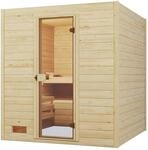 Weka Massivholzsauna Valida 3 o. Ofen Glast&uuml;r