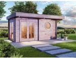 Finntherm Gartensauna Enns-70 Naturbelassen 508 cm x 354 cm Wandst&auml;rke 70 mm