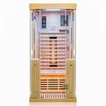 Dewello Infrarotkabine Sauna Kingston 90cm x 90cm 1 Person Vollspektrum &