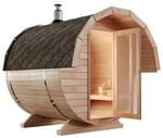 Finntherm Fasssauna Samantha Naturbelassen &Oslash; 215 cm x T 240 cm