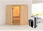 Karibu Sauna mit Ofen integrierte Stg.Natur