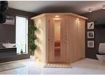 Karibu Sauna Livia LED-Dachkranz Natur