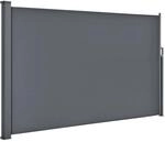 Juskys Seitenmarkise Dubai 300 x 160 cm Dunkelgrau