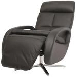 MCW Relaxsessel L11 Drehbar Voll-Leder Schwarz