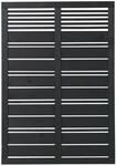 Plus Holz Sichtschutzzaun Silence Nadelholz Schwarz 120 cm x 170 cm