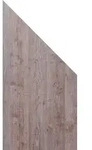 GroJa Sichtschutz Premo Schr&auml;g 90 cm x 180/90 cm x 0,8 cm Holzoptik