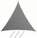 AMANKA HDPE Sonnensegel - 2 x 2 x 2 m Dreieck Grau