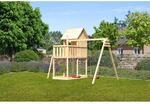 Karibu Kinderspielhaus Frieda Set Schaukelanbau Doppel