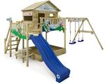 Wickey Spielturm Disney Quest Kletterger&uuml;st mit Rutsche Blau