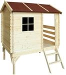 Timbela Kinderspielhaus Holz M501B 1,1 m&sup2; auf Stelzen mit Leiter und...