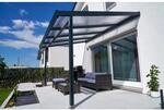 Terrassen&uuml;berdachung Premium (BxT) 410 cm x 306 cm Anthrazit Polycarbonat Klar
