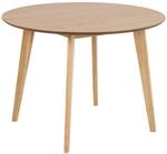 ebuy24 Roxby Esstisch &Oslash;105cm EichenDekor
