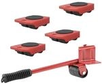 Westfalia M&Ouml;Bel-Transport-Set aus Kunststoff Rot Belastbar Bis 150 kg