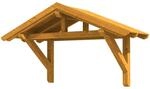 Skan Holz Haust&uuml;r-Vordach Stralsund 1 Eiche hell,asiert 289 cm x 116 cm