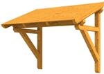 Skan Holz Haust&uuml;r-Vordach Paderborn 1 Eiche hell,asiert 242 cm x 156 cm