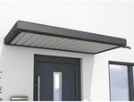 Gutta Rechteckvordach NM Aluminium Anthrazit 200 cm x 90 cm