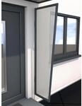 Gutta Seitenblende f&uuml;r B1 Polycarbonat Klar Anthrazit 200 cm x 60 cm x 45 cm