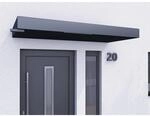 Gutta Rechteckvordach BS PLUS Anthrazit 200 x 90 cm Wasserspeier Links