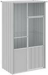 vidaXL Voliere Grau 115x78x200 cm Verzinkter Stahl