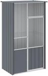 vidaXL Voliere Anthrazit 115x78x200 cm Verzinkter Stahl