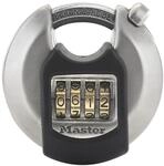 Maste Lock Disc-Kombinations-Vorh&auml;ngeschloss Excell M40EURDNUM Stahl Matt