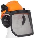 TRUTZHOLM Forsthelm mit Visier und Geh&ouml;rschutz 50 bis 66 cm Verstellbar