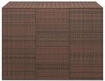 vidaXL Garten-Kissenbox PE Rattan 145x100x103 cm Braun