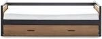 Vente-unique Bettrahmen Boston Naturfarben Hell 200 cm