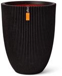 Capi &Uuml;bertopf Kugel Groove NL elegant Schwarz 34 x 46 cm