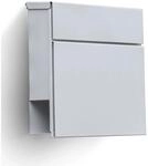 Radius Design GmbH Briefkasten Letterman 6 Wei&szlig; RAL9003 mit Zeitungsfach inkl.