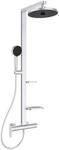 Ideal Standard Duschsystem Einhebel-Armatur mit Regen- und Handbrause Silver