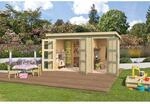 Lasita Holz-Gartenhaus Zambezi XL Natur 400 cm x 259,7 cm