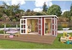 Lasita Holz-Gartenhaus Zambezi XL Schwedenrot 400 cm x 259,7 cm