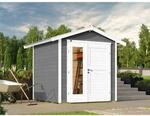 weka Holz-Gartenhaus 224 A Gr. 1 Satteldach Grau neue Design-Doppelt&uuml;r